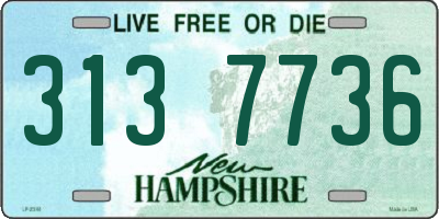NH license plate 3137736