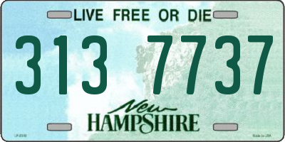 NH license plate 3137737