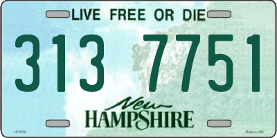 NH license plate 3137751