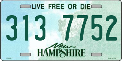 NH license plate 3137752