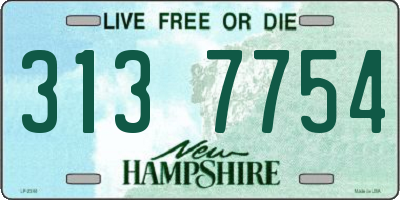 NH license plate 3137754