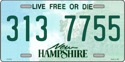 NH license plate 3137755