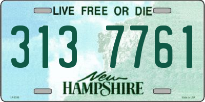 NH license plate 3137761