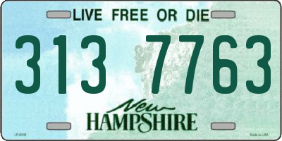 NH license plate 3137763