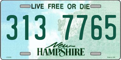 NH license plate 3137765