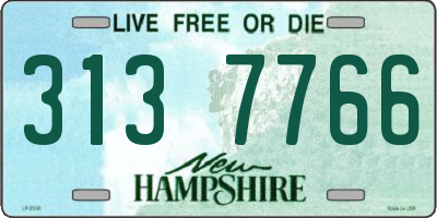 NH license plate 3137766