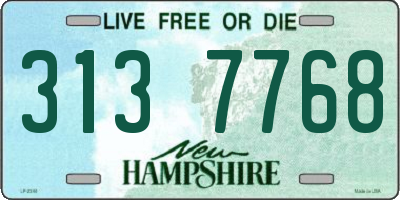NH license plate 3137768
