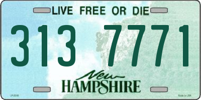 NH license plate 3137771