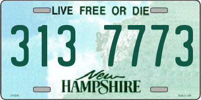 NH license plate 3137773