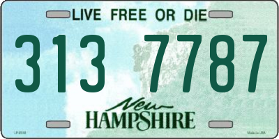 NH license plate 3137787