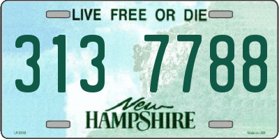 NH license plate 3137788