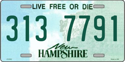 NH license plate 3137791