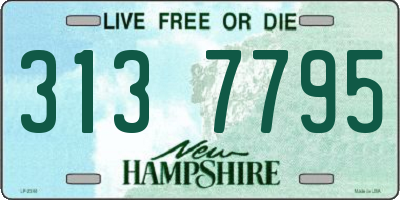 NH license plate 3137795