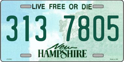 NH license plate 3137805