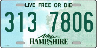 NH license plate 3137806