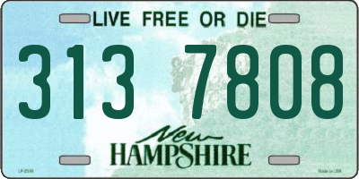 NH license plate 3137808