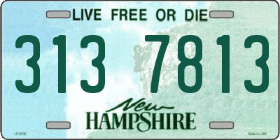NH license plate 3137813