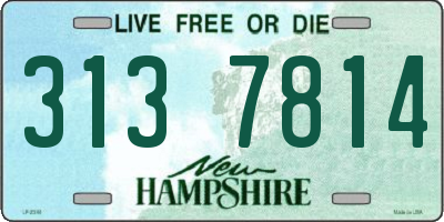 NH license plate 3137814