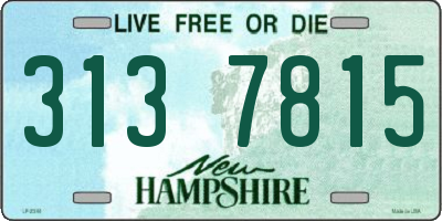 NH license plate 3137815