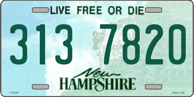 NH license plate 3137820
