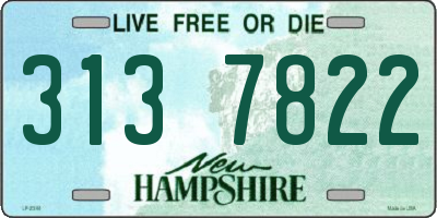 NH license plate 3137822