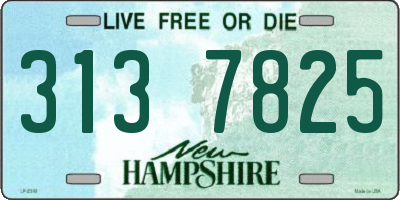 NH license plate 3137825