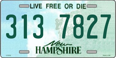 NH license plate 3137827