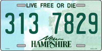 NH license plate 3137829