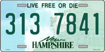 NH license plate 3137841