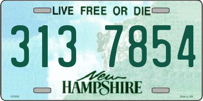NH license plate 3137854