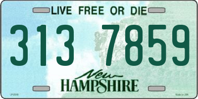 NH license plate 3137859