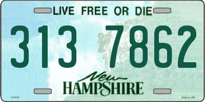NH license plate 3137862
