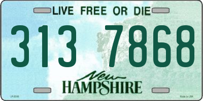 NH license plate 3137868