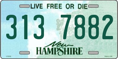 NH license plate 3137882
