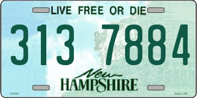 NH license plate 3137884