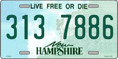 NH license plate 3137886