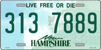 NH license plate 3137889