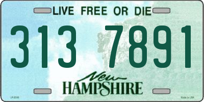 NH license plate 3137891