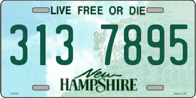 NH license plate 3137895