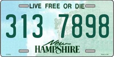 NH license plate 3137898