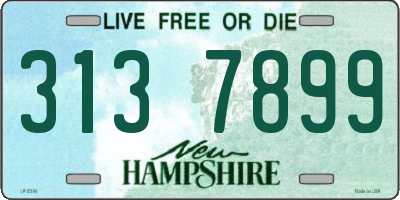 NH license plate 3137899