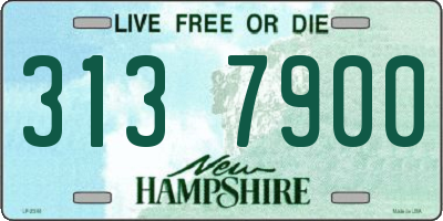 NH license plate 3137900