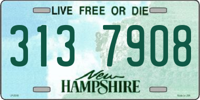 NH license plate 3137908