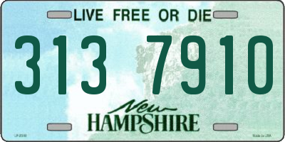 NH license plate 3137910