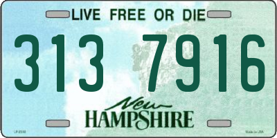 NH license plate 3137916