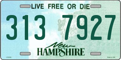 NH license plate 3137927