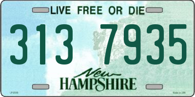 NH license plate 3137935