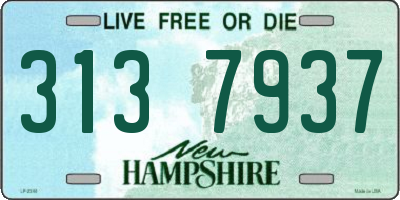 NH license plate 3137937