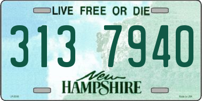NH license plate 3137940