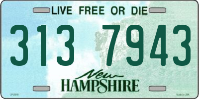 NH license plate 3137943